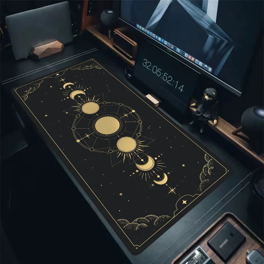 Magic Tarot Card Mouse Pad - Colorful Astrology HD Printed Waterproof Large Desk Mat for PC Keyboard Office Setup