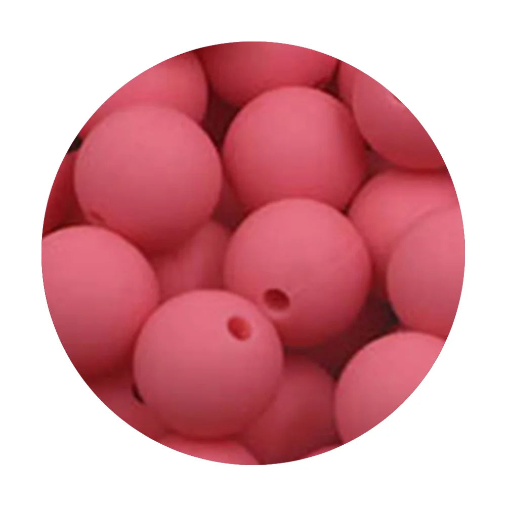 50Pcs Silicone Spacer Beads - 9/12/15mm Round Loose Beads for DIY Necklace Bracelet Jewelry Making
