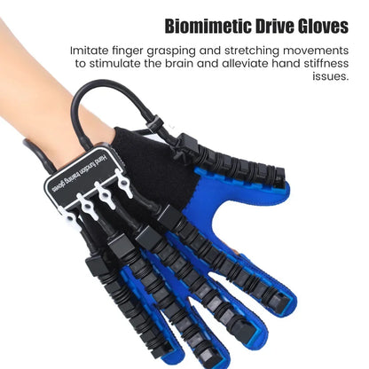 Left & Right Hand Finger Rehabilitation Exerciser Robot Gloves - Stroke Hemiplegia Cerebral Infarction Training Therapy Equipment