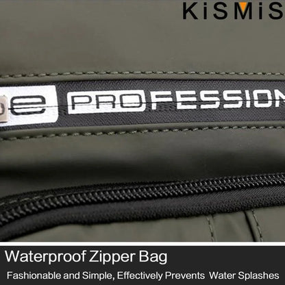 KISMIS Men's Multifunction Messenger Bag – Shoulder Cloth Crossbody Chest Bag with USB Charging for Casual Use
