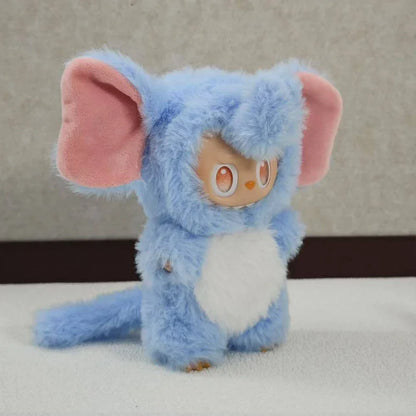 17cm Labubu Doll Clothes – Cute Dress-Up Plush Animal Set with Elephant Outfit, Fashionable & Fun