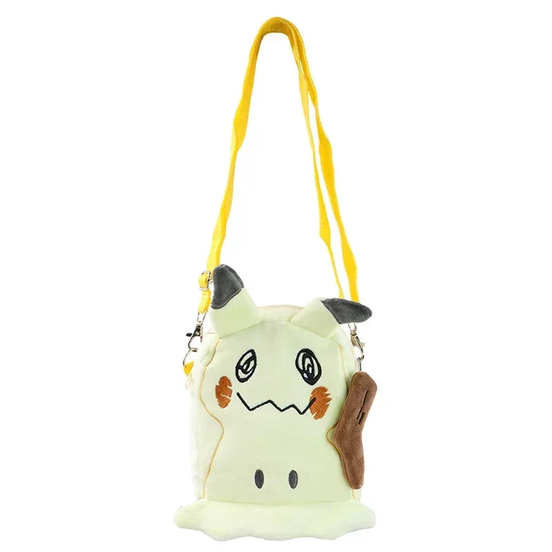 Gengar Mimikyu Snorlax Rowlet Lucario Charmander Plush Backpack — Pokémon Anime Shoulder Bag Toy Doll