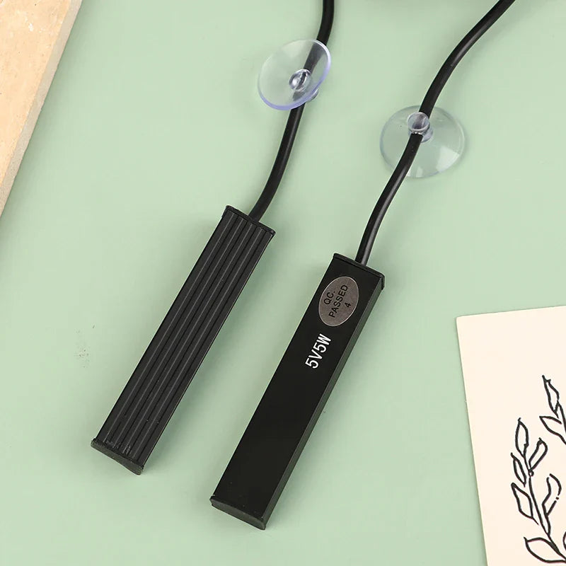 5/10W Mini USB Aquarium Heater - Energy Saving for Small Fish Tanks with Over Temperature Protection