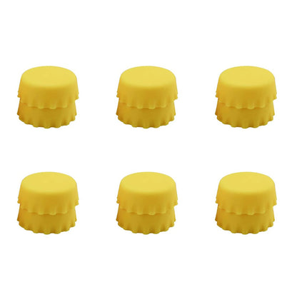 2/6/12pcs Silicone Beer Bottle Caps – Preservative Covers for Wine, Vinegar, Soy, and Cocktail Bottles