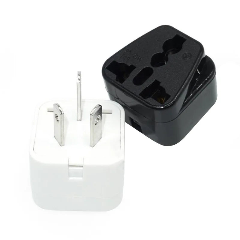 Universal 2-in-1 Plug Adapter – CN, US, UK, EU to AU Converter Socket for Australia & New Zealand Travel, 10A (White/Black)
