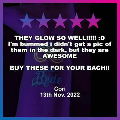 UV Glow Kpop Demon Hunters Temporary Tattoos — Rumi & Jinu Fluorescent Face & Body Art, Blacklight Party Cosplay Stickers for Fans