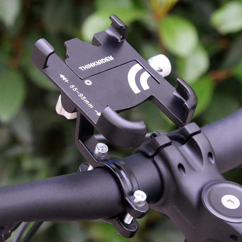 ThinkRider Anti-Vibration Bicycle Phone Mount for Mountain & Road Bikes – Navigation & Mobile Stand for E-Bikes