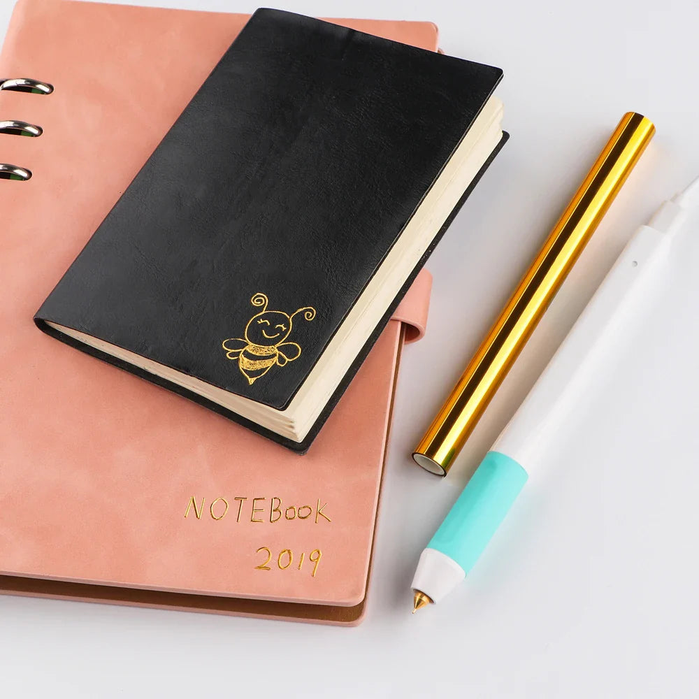 USB Hot Foil Pen Set – 0.8mm Heat-Active Gold Foil Pen for Paper, Leather, DIY Scrapbooking & Cards