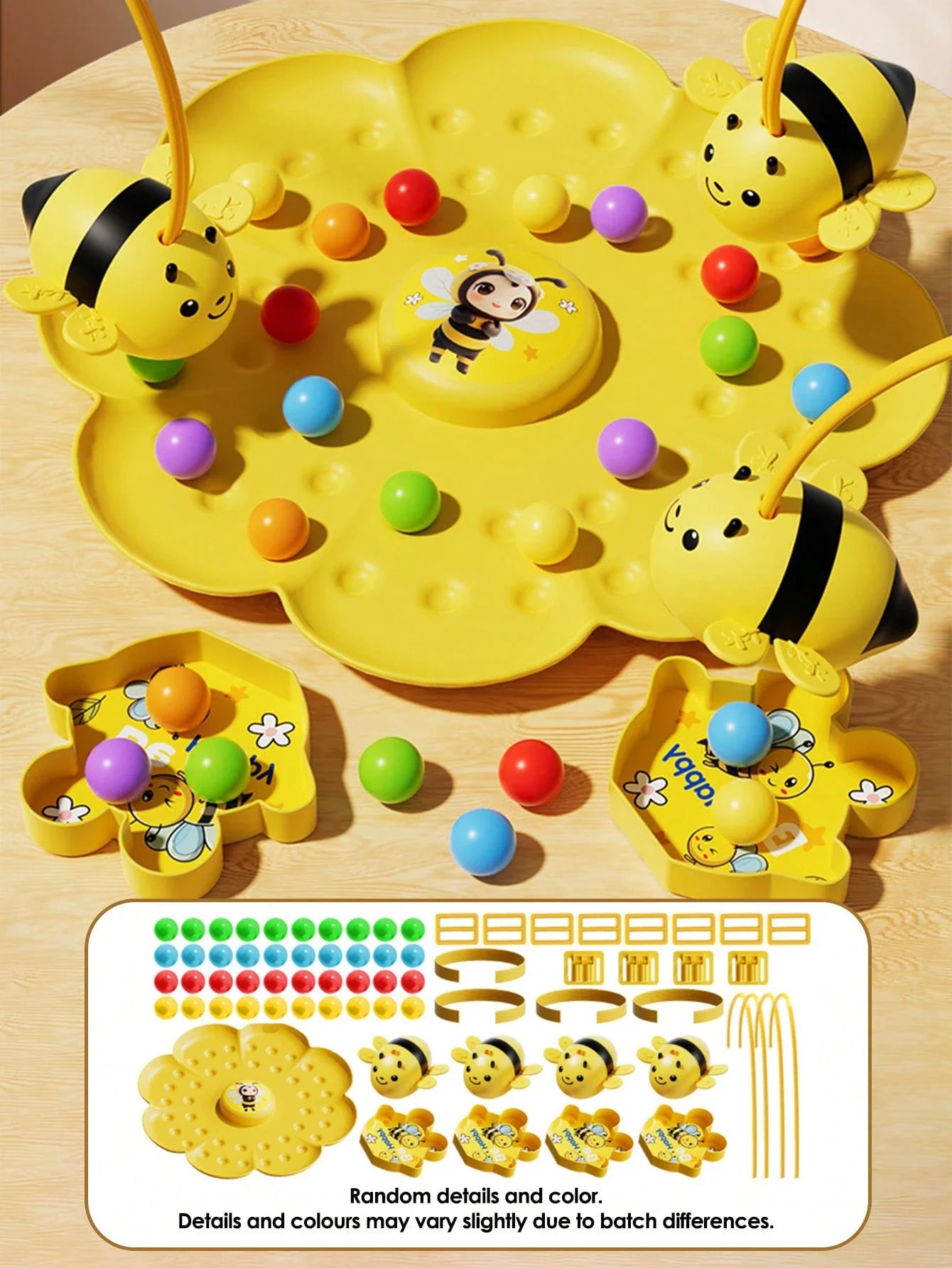 Little Bumblebee Multifunctional Board Game — Educational Puzzle & Fishing Toy, Interactive Family Game for Kids, Christmas Gift
