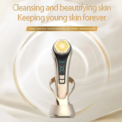 New RF Facial Lifting & Firming Beauty Device - EMS Microcurrent Rejuvenation, Home Face Care Tool, Perfect Gift Idea        4o