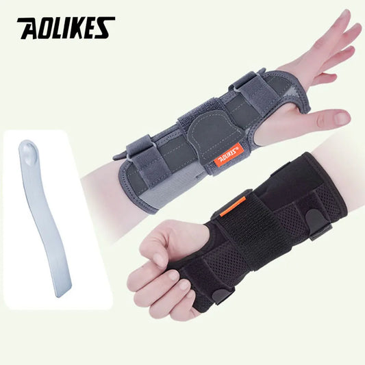 AOLIKES Wrist Brace Splint – Night Support for Carpal Tunnel & Pain Relief