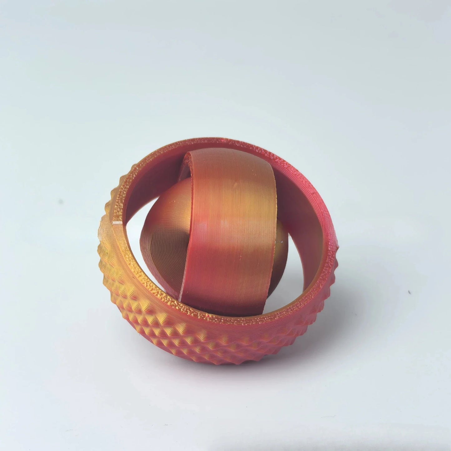 3D Printed Rotating O-Shaped Fidget Ball – Universal Gyroscope Toy for Anxiety Relief & Stress Decompression