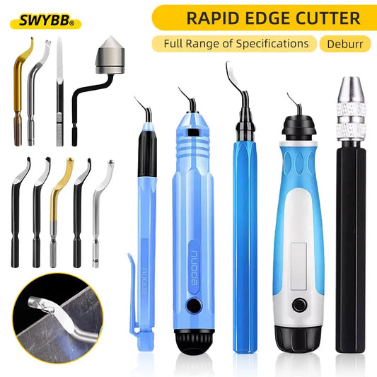 Burr Handle 3D Printer Metal Deburring Tool – NB1100 Router Bit, Rotary Trimming Knife & Scraper Blades for Repair