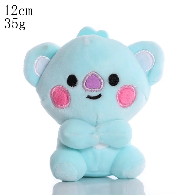 BTed Plush Toys Keychain – Kawaii Mini Anime Pendant 12-22cm Soft Stuffed Animal Doll Gift for Kids
