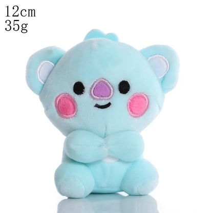 BTed Plush Toys Keychain – Kawaii Mini Anime Pendant 12-22cm Soft Stuffed Animal Doll Gift for Kids