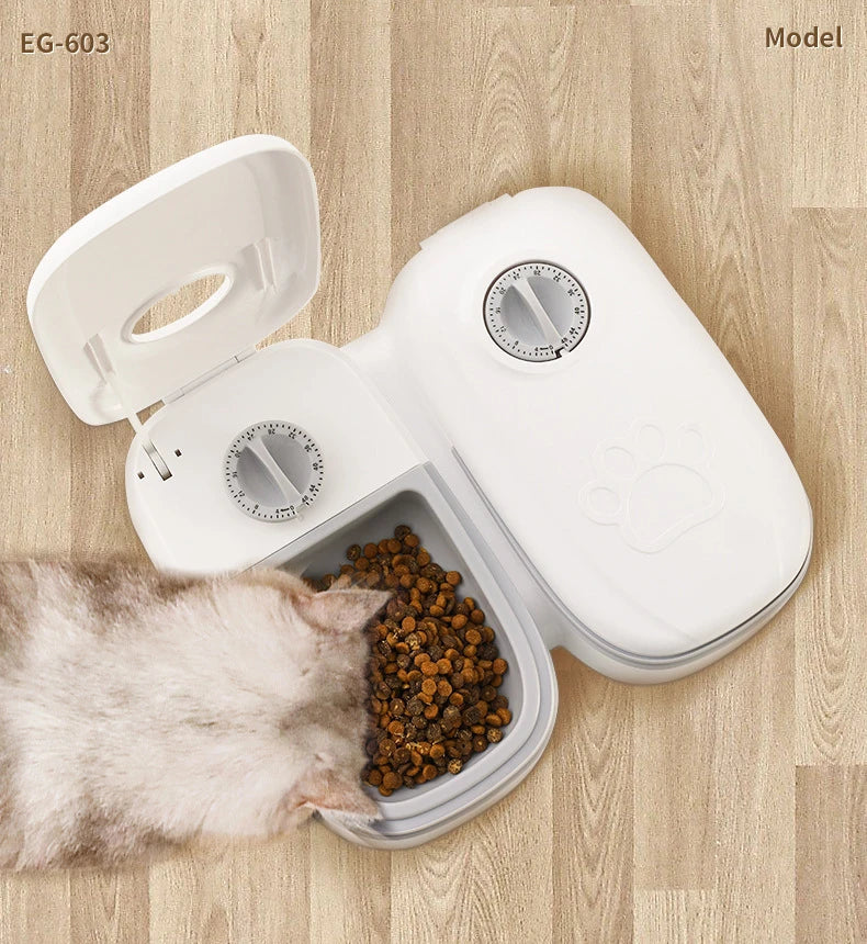 Pet Automatic Timing Feeder – 350ML Large Capacity Dry & Wet Food Dispenser