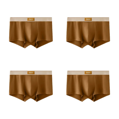 4PCS Men’s Cotton Boxer Shorts Set – Breathable Comfortable Underwear for Sports & Everyday Wear (L–7XL)