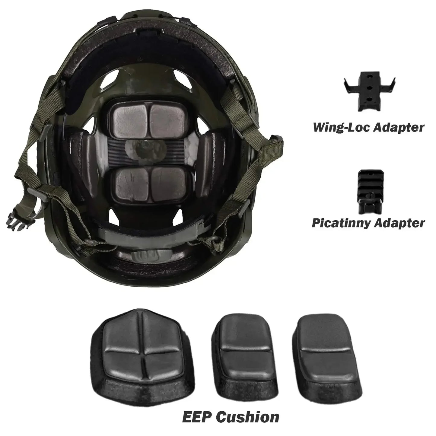 Adjustable Tactical Helmet – Thicken ABS Protective Gear for Air Gun Shooting, CS, Outdoor Use, Head Size 55-60cm