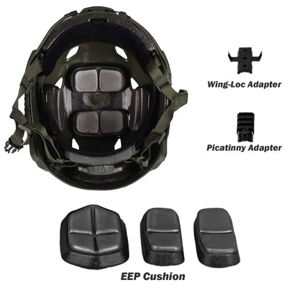 Adjustable Tactical Helmet – Thicken ABS Protective Gear for Air Gun Shooting, CS, Outdoor Use, Head Size 55-60cm