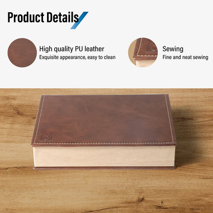 Brown PU Sunglasses & Eyeglasses Storage Case – Optical Frame Display Box with 2 or 4 Slots