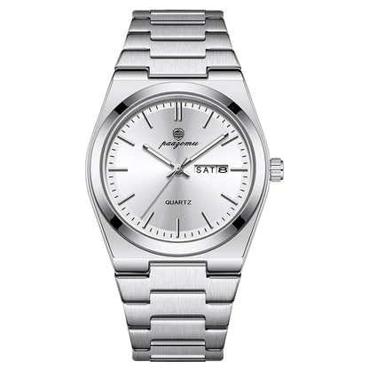 PAAZOMU Ultra Thin Minimalist Quartz Watch – Waterproof Luminous Wristwatch for Men & Women, Comfortable Everyday Style