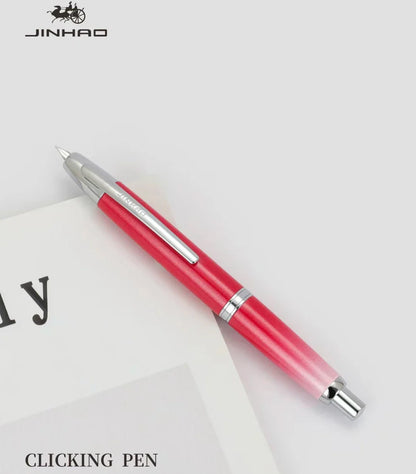 Jinhao 10 Limited Edition Gradient Fountain Pen — Retractable Press, EF/F Nib with Ink Converter, Writing Gift Pen