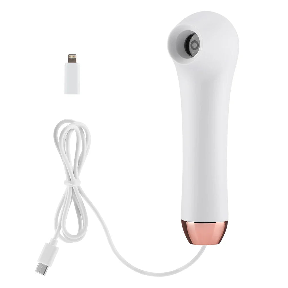 Multifunctional HD Scalp & Skin Analyzer — Hair Follicle Detector with Magnifier for Phone & Tablet