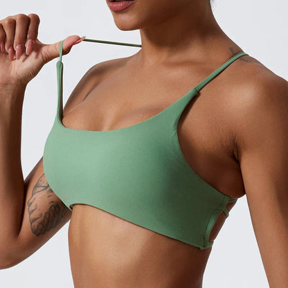 Premium Super Soft Cross Back Sports Bra: High-Quality Gym Top for Women - Ideal for Fitness, Running, and Yoga