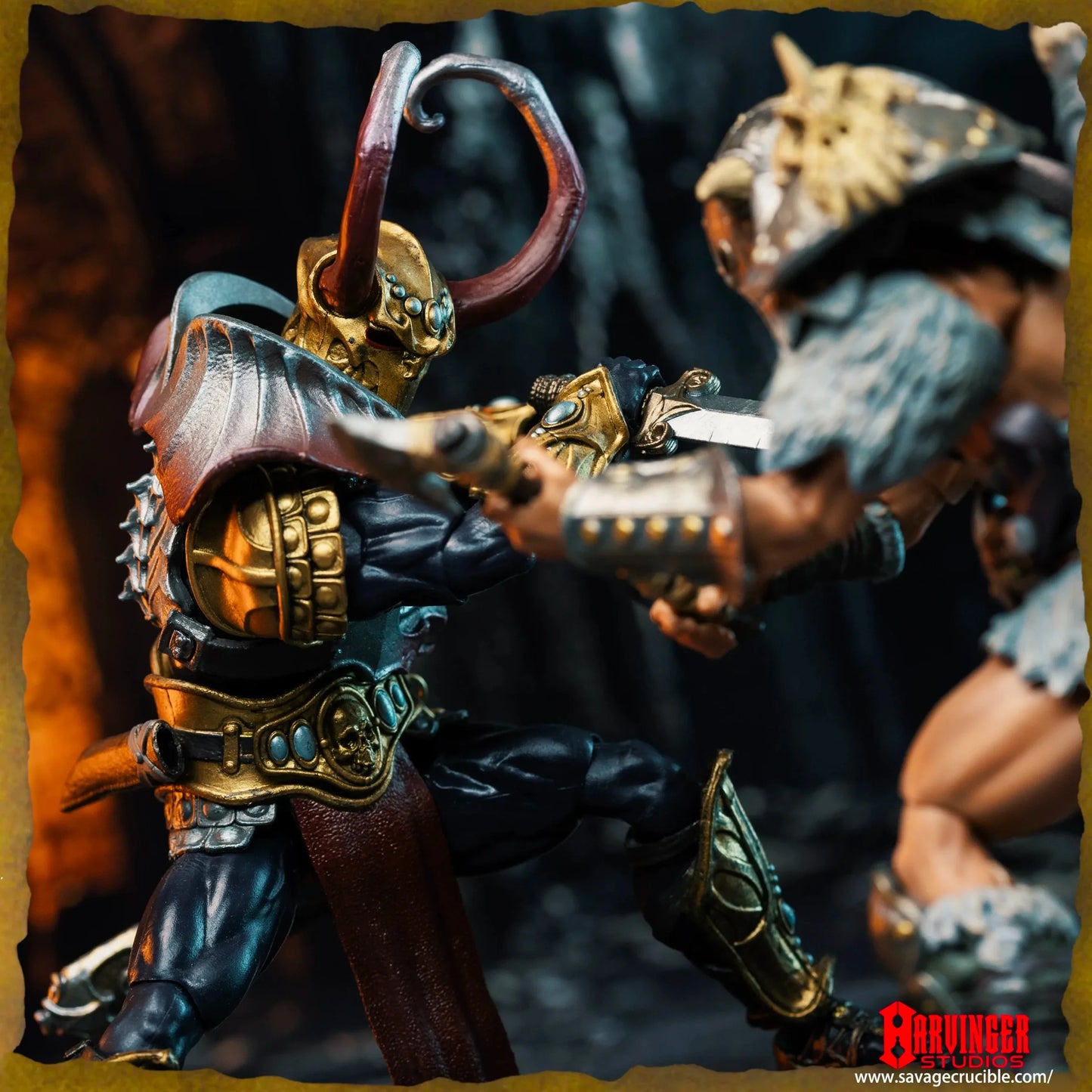 1/12 7-Inch Savage Crucible Action Figure — Harbinger Studios Wave 2 Jaeger Nashom Krieger Whoman Barbarian Anime Collectible Gift