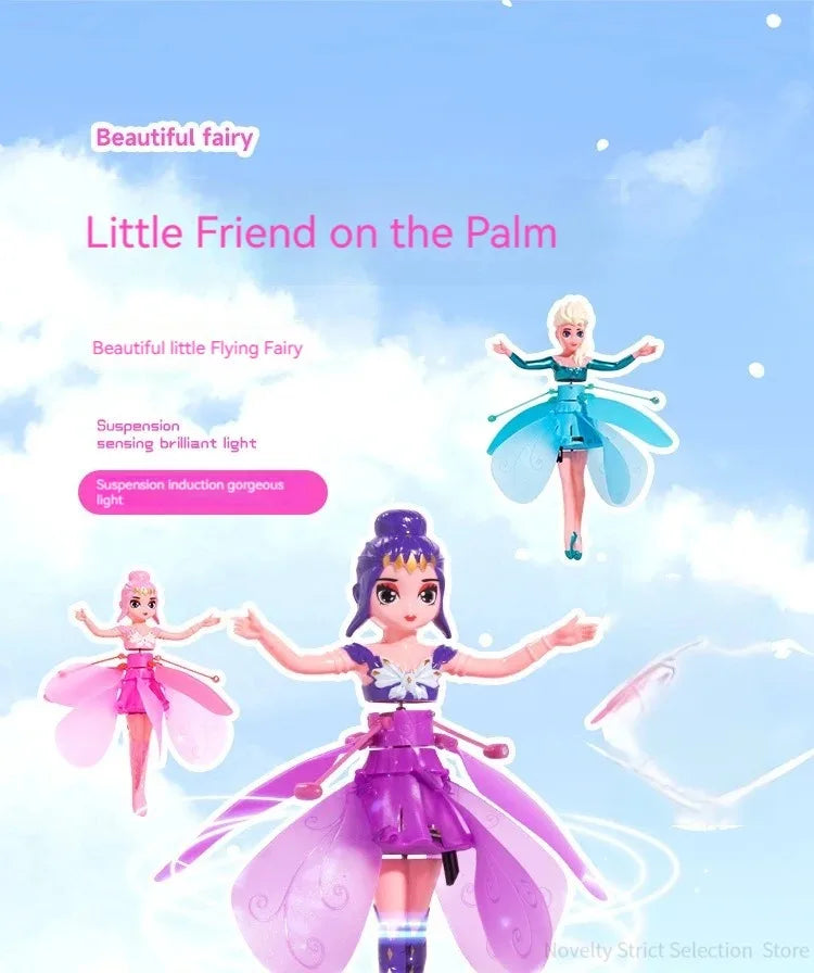 Rotating Luminous Helicopter Doll Toy — Gesture Control Flying Dancing Plane for Kids