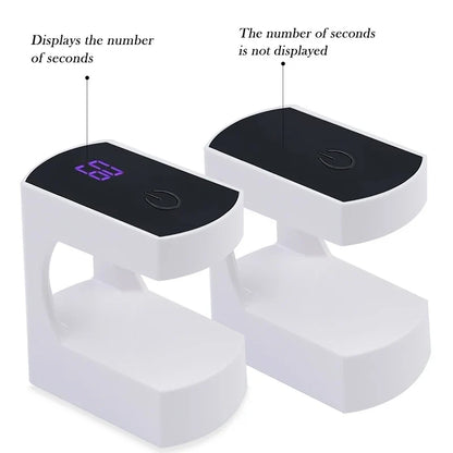 6-LED Mini Nail Drying Lamp - USB UV Gel Polish Curing Light for Manicure & Home or Travel Use