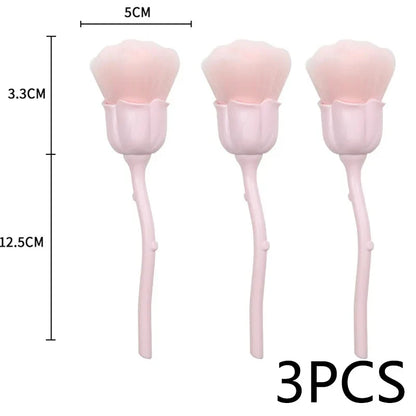 Rose Nail Dust Brush - Soft Manicure & Nail Art Cleaning Brush