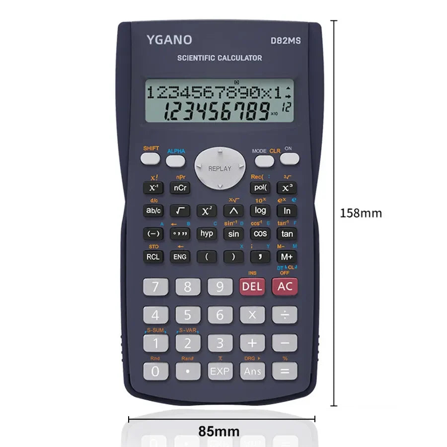 Multifunctional Scientific Calculator – Large Screen Portable Student Math Calculator for School, Office & Exam Use