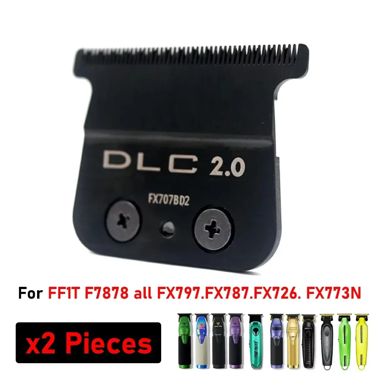Professional Barber Carbon Steel Knife Head – Replacement DLC Blade for BAB787, 707Z & JUCAI PRO F7878