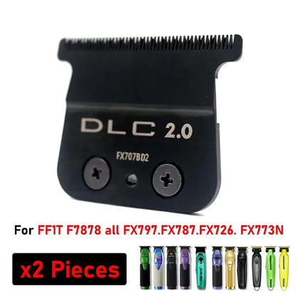 Professional Barber Carbon Steel Knife Head – Replacement DLC Blade for BAB787, 707Z & JUCAI PRO F7878