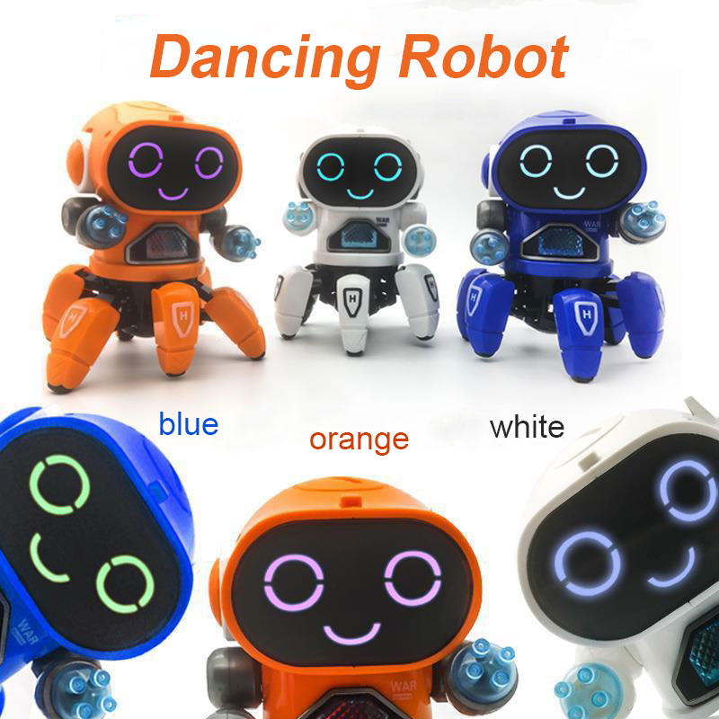 Dance Music Robot Octopus Toy – 6-Claw Spider Vehicle Robot with Lights & Sound, Early Education Birthday Gift for Kids