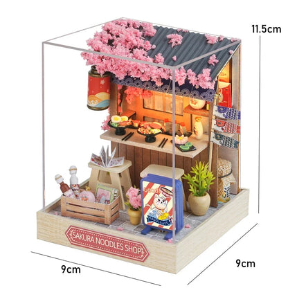 DIY Mini Dollhouse Kit - Handmade 3D Flower House Puzzle Model with Furniture Home Decor Gift