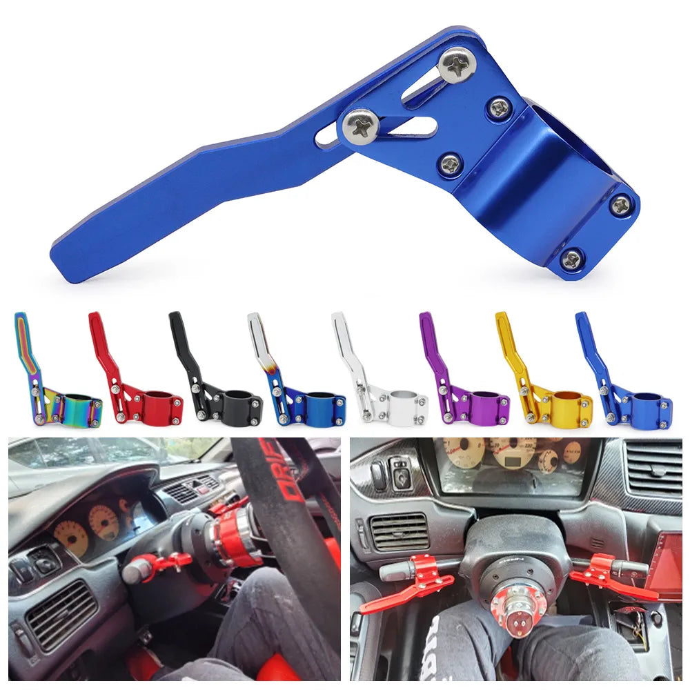 Universal Aluminum Steering Wheel Turn Rod Extension Kit - Adjust Steering Wheel Position Up, Car Styling Accessories