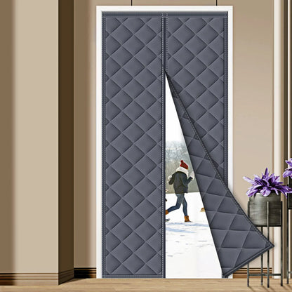 Stay Cozy with Autumn and Winter Self-Absorbing Cotton Door Curtains - Thermal Insulation and Cold Weather Protection