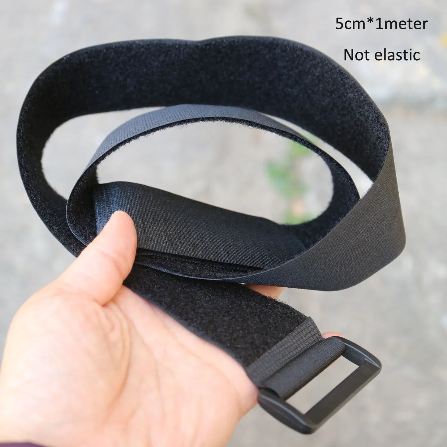 Reusable Nylon Luggage Straps with Buckle – 5cm x 0.5M/1M Hook & Loop Fastening Tape