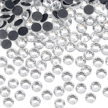 Bobohoo HotFix Crystal Rhinestones SS6-SS30 – Glitter Iron-On Strass Gems for Clothing, Dresses & DIY Crafts