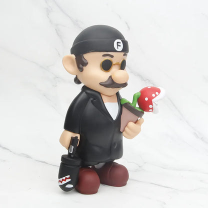 22cm Super Mario as Leon PVC Action Figure — Collectible Toy Model