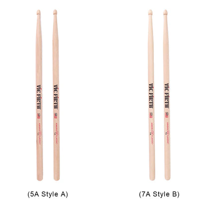 2PCS 5A/7A American Hickory Drumsticks – Jazz Mallets for Acoustic & Electronic Drums, Percussion Drum Sticks