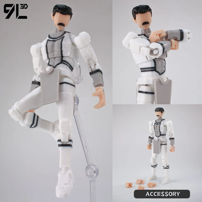 9L 3D Printed Invincible Tech Jacker T13 Lucky13 Action Figure – Multi-Jointed Motorcycle Collectible Model Toy Titan13