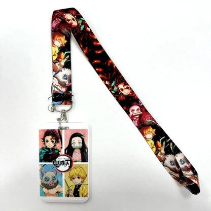 Cartoon Anime Lanyard – Key, Card & Badge Holder Neck Strap, DIY Keychain Hang Rope