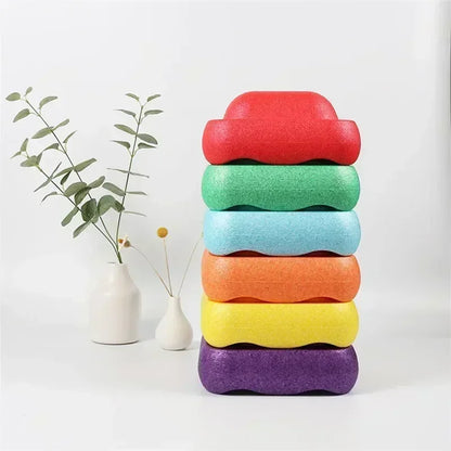 3Pcs Children's Balance Training Foam Tubes – Sensory Stacking Stones for Outdoor Games, Baby Sports Toys Gift