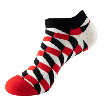 Combed Cotton Ankle Socks for Men & Women - Funny Beer, Fruit & Food Novelty Low Cut Socks (EU 38-43)