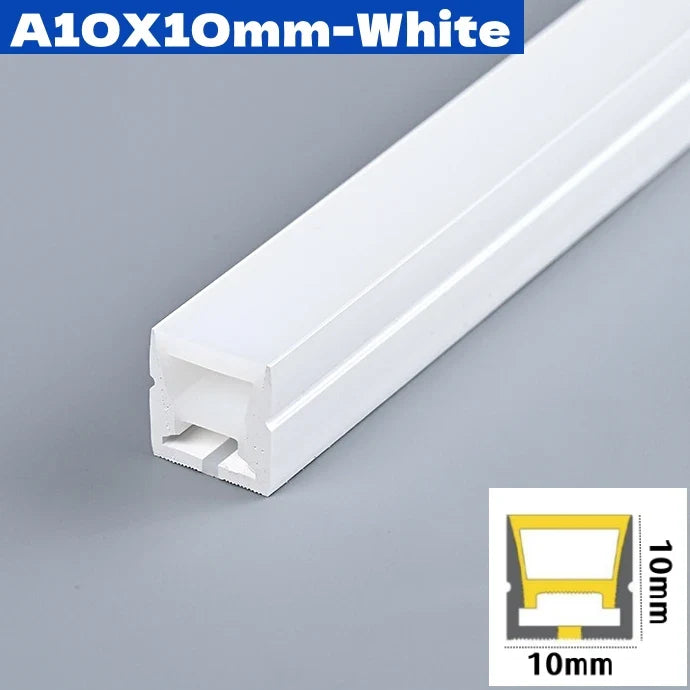 DC12V Flexible LED Neon Rope Light – Waterproof Silicone Strip Lamp for Cabinet, Closet & Recessed Lighting (4–10mm)
