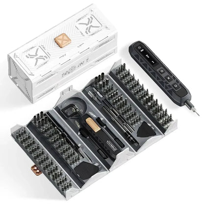 180-in-1 Precision Electric Screwdriver Set — Magnetic Phillips, Torx & Hex Bits with LED Repair Tool Kit Gift for Men