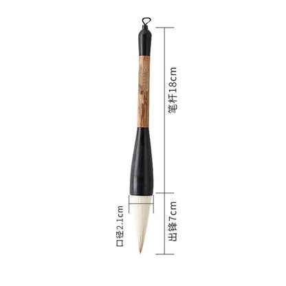 Large Chinese Calligraphy Brush – Weasel, Wolf & Bear Hair for Big Character Writing & Spring Festival Couplets